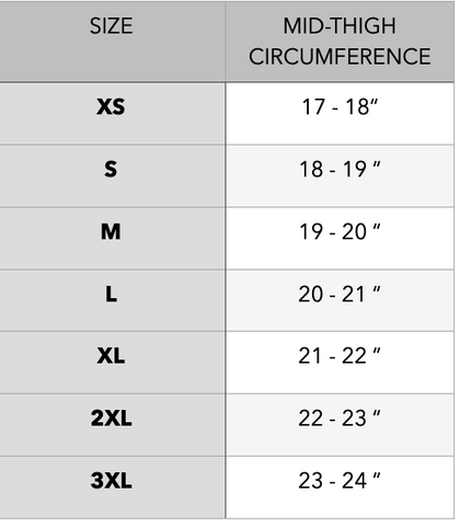 US Leggings Size Chart