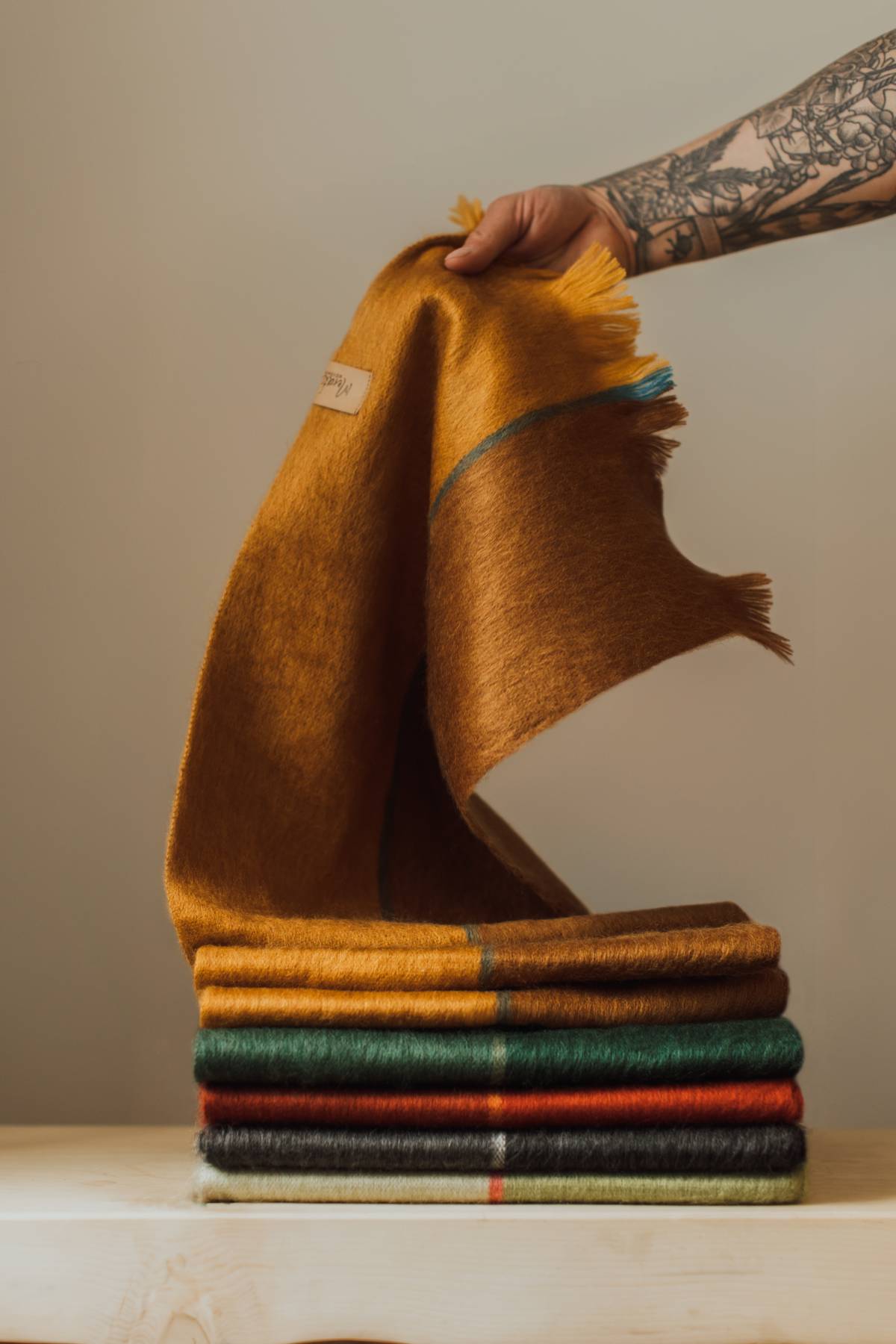 Summer Cigar Fusion Alpaca Scarf | Meraki Movement