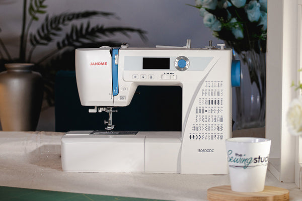 Sew Happy Vintage Singer Machine and Bobbins Coffee Mug by I Gotta Create!