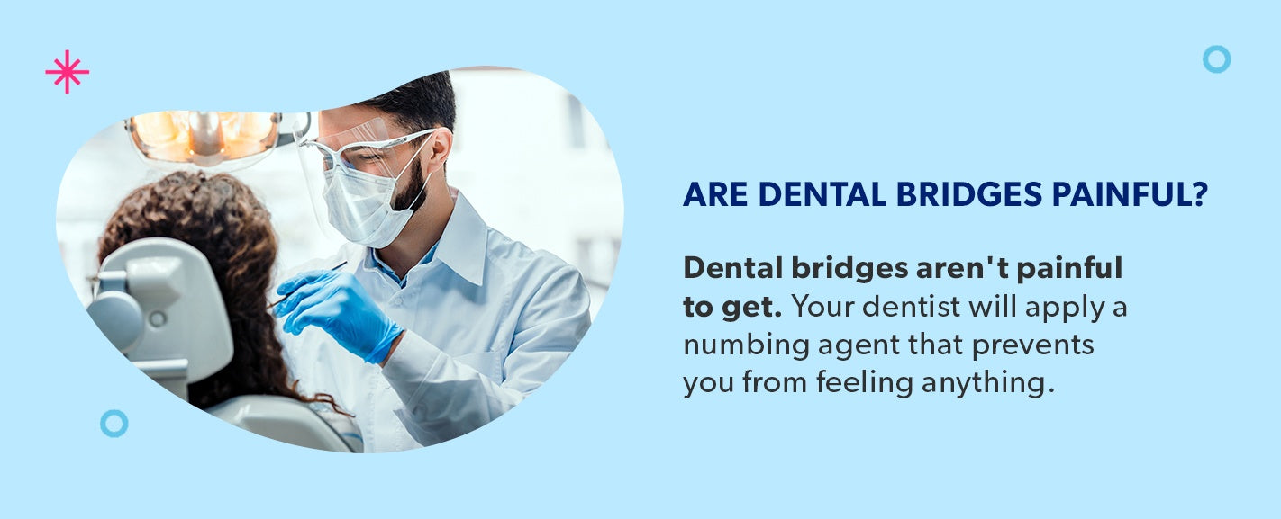 Are dental bridges painful?