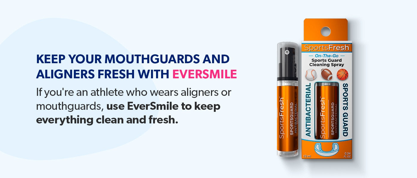 Keep your mouthguards and aligners fresh with EverSmile.