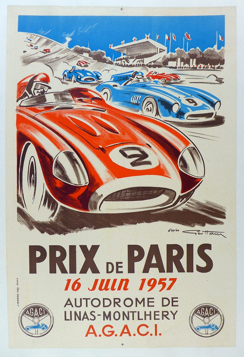 – Grand Auto Prix Posters Poster Germany 1954 Avus Vintage at