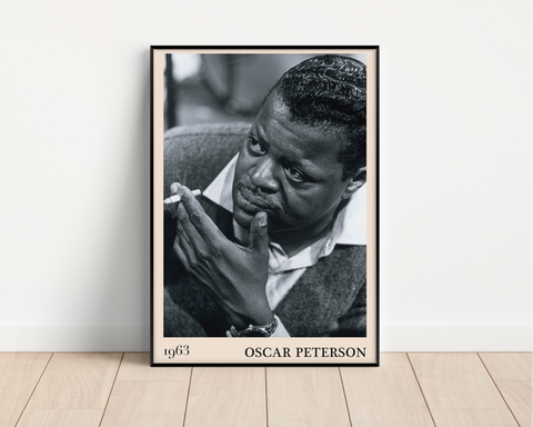 Framed Oscar Peterson Jazz Poster