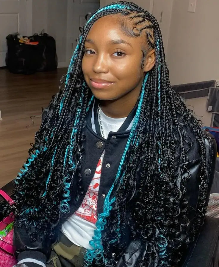 peekaboo boho braids Curls