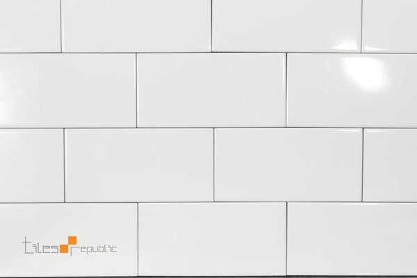 White Gloss 100x200 Subway Wall Tiles Republic