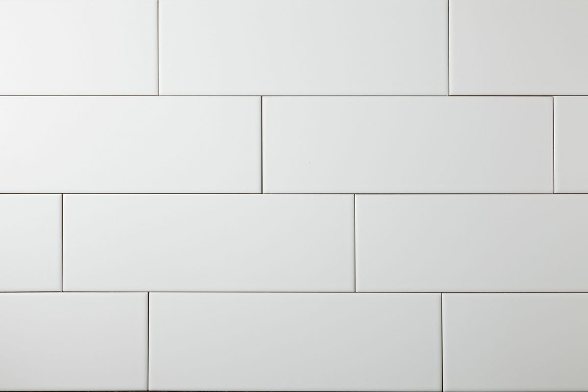 flat black subway tile