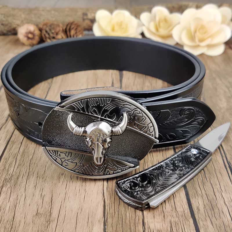 Cool Belt Buckle With Cowboy Country Utility Belt