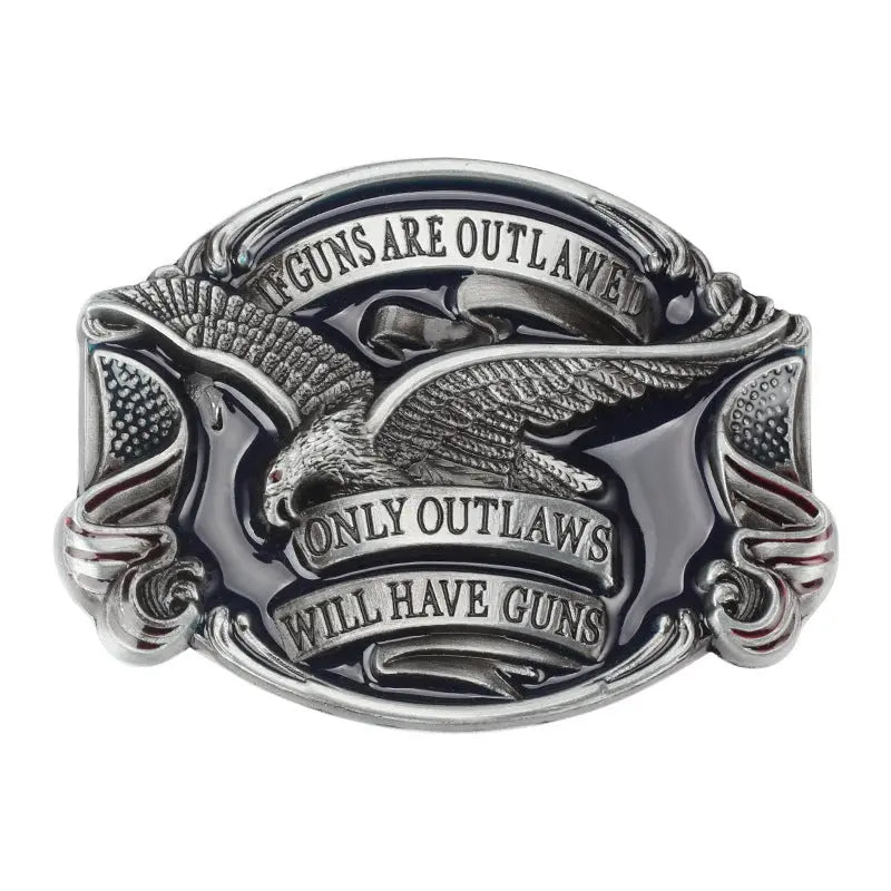 D1 Eagle Head Western Belt Buckle