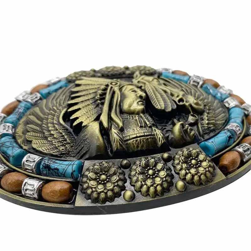 D1 Eagle Head Western Belt Buckle