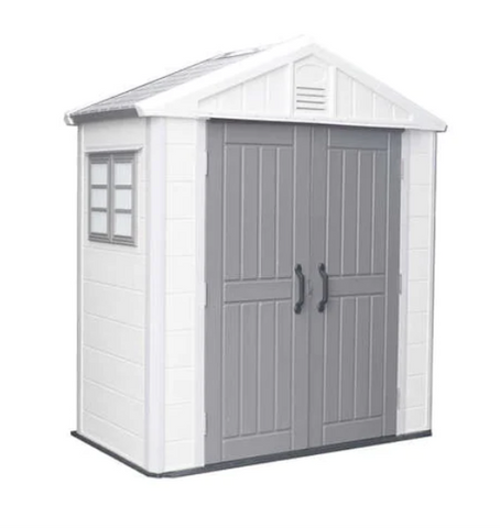 Heavy duty walk in storage shed