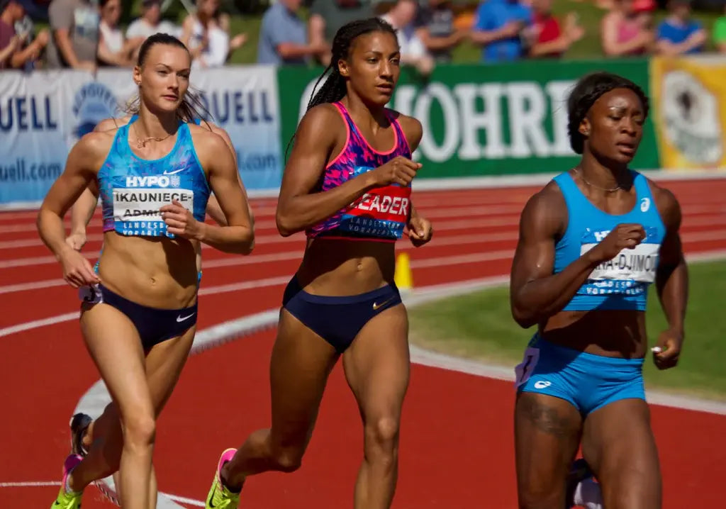 Nafi Thiam competing in a 800m race