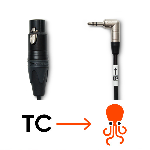 Timecode and Microphone to Camera Y-Cable
