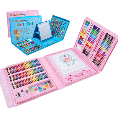 Kids Art Supplies  208Pieces Drawing Art kit with Double Sided