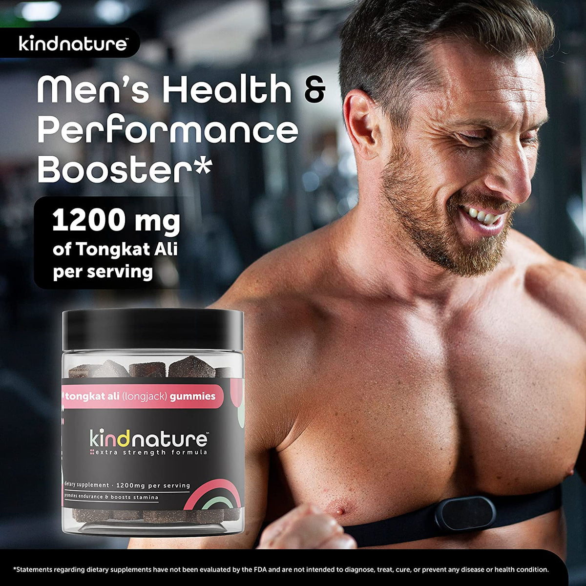 Premium Tongkat Ali Testosterone Gummies for Men's Health and Energy Boost