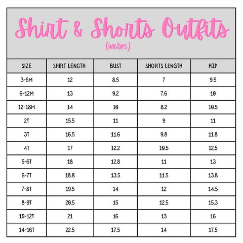 Size Charts – Livi Lane & Co