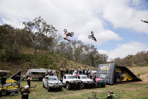 Aussie FMX performed a range of shows and wowed the crowd with Freestyle Motocross stunts 
