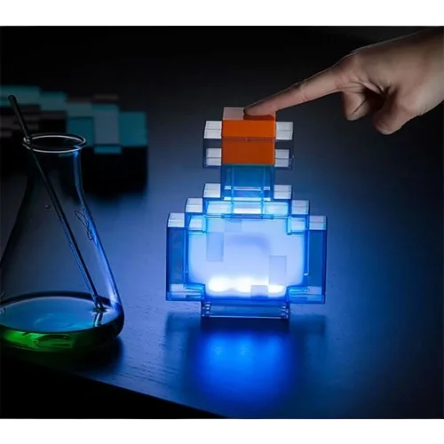 Minecraft Led Lampe, Glasflasche