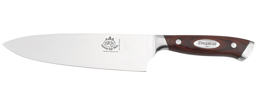 Chef Mike Special! 8 Inch Chef knife and Diamonds Steel. – Bavarian Knife  Works