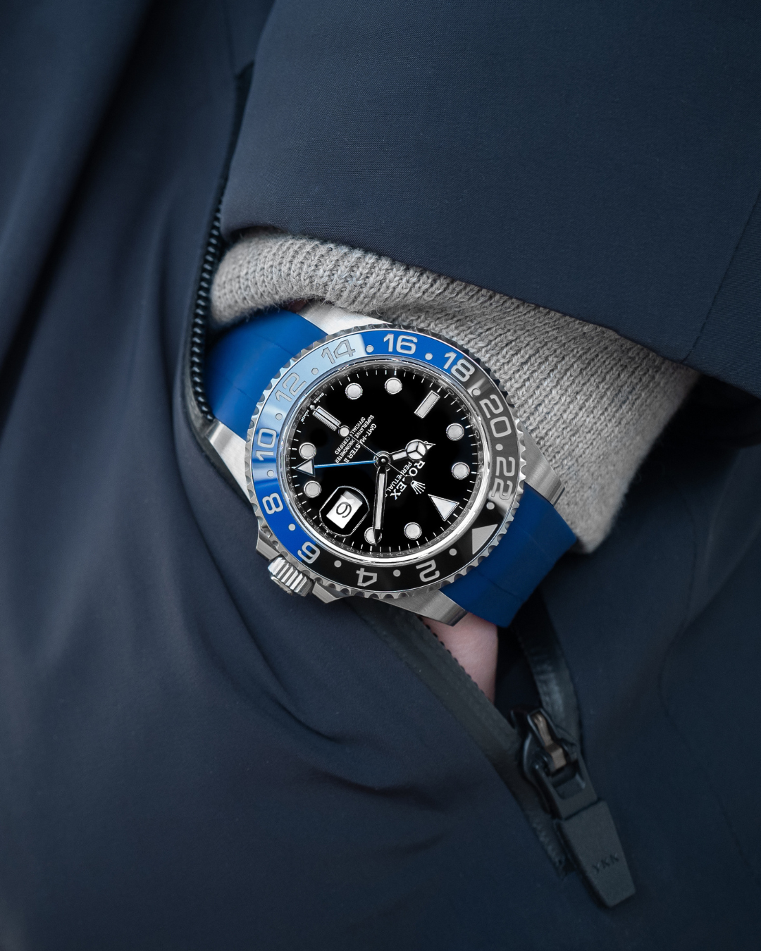 The Rolex GMT-Master II with strap by Horus