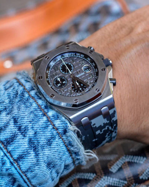 camo rubber strap for audemars piguet