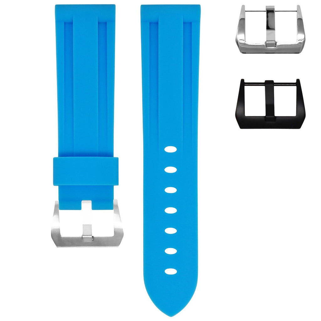 Miami Blue Rubber Watch Strap for Seiko Prospex – Horus Straps