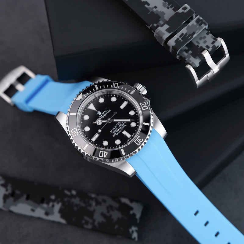 rolex submariner blue rubber strap