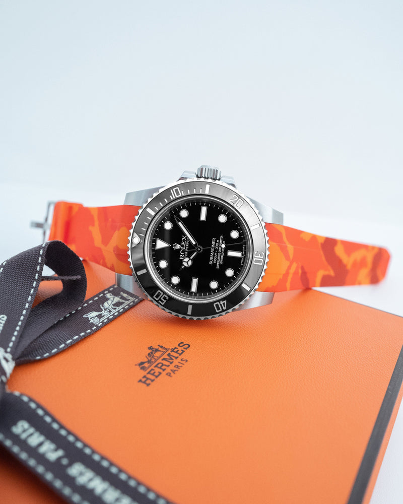 rolex with orange strap