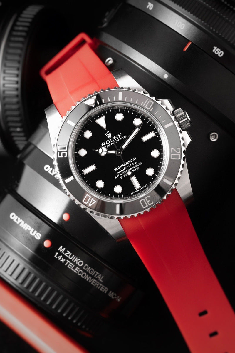 ROLEX SUBMARINER STRAP - RED RUBBER 