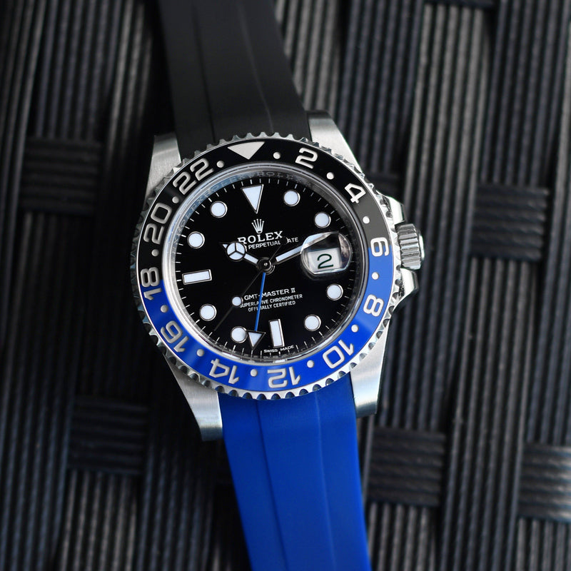 gmt master 2 rubber strap