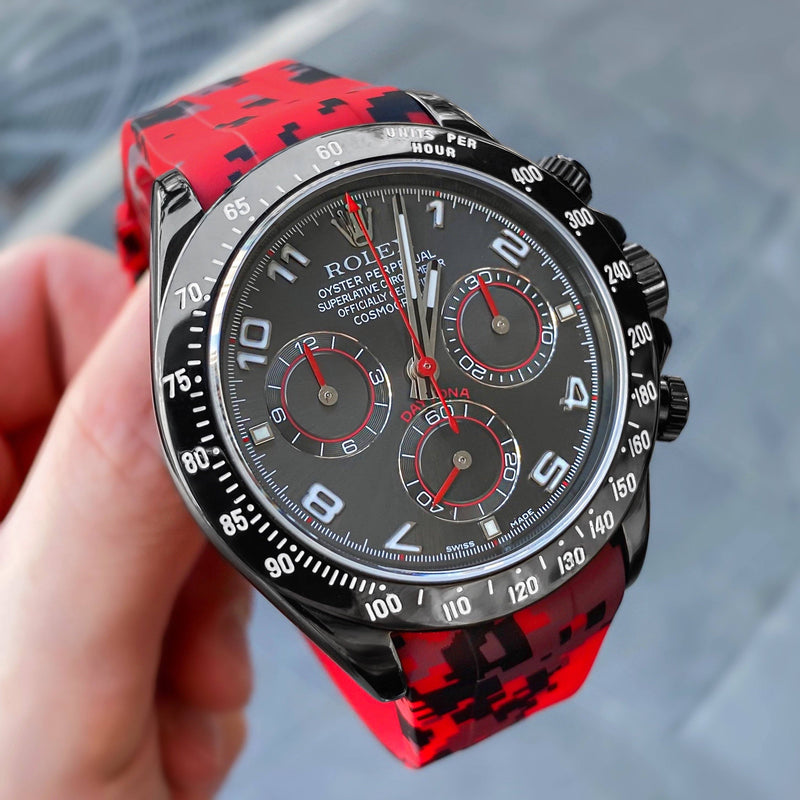 rolex daytona red