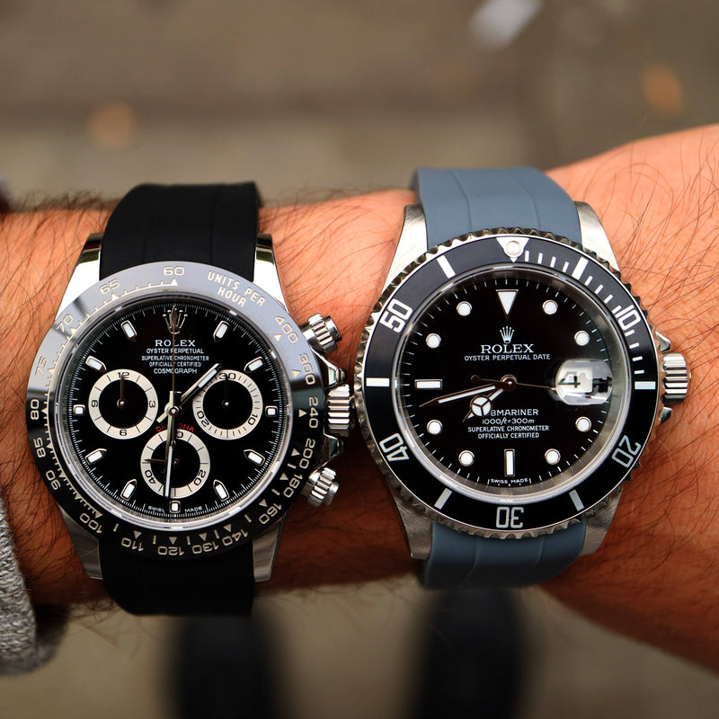 black strap rolex