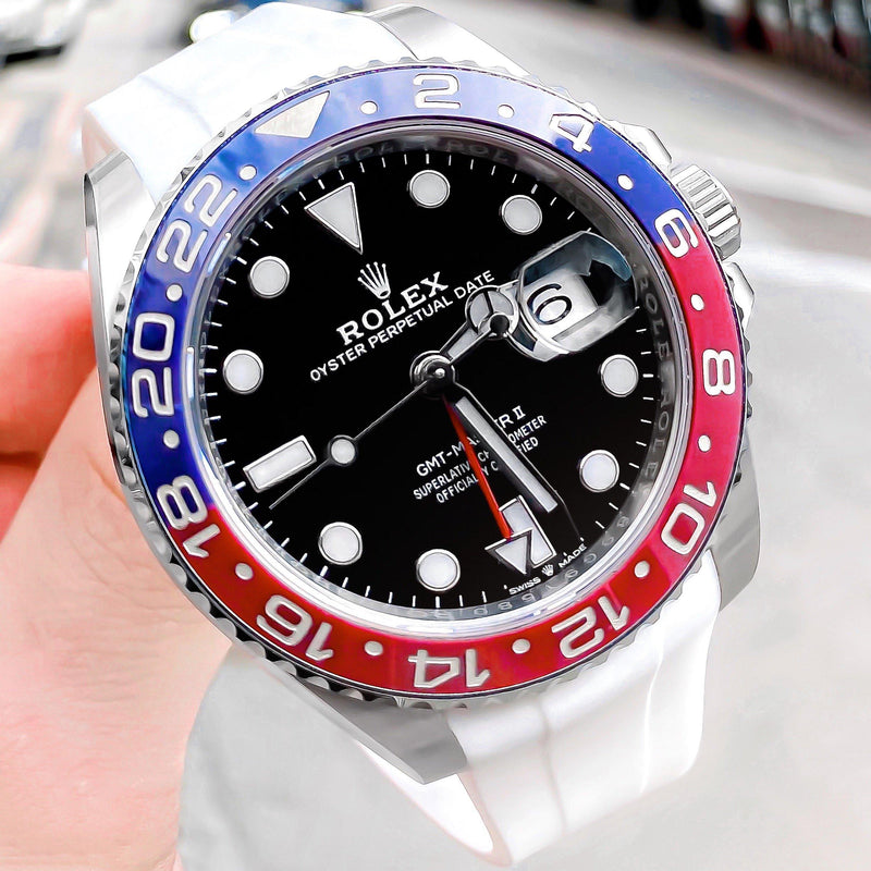 rolex pepsi rubber strap