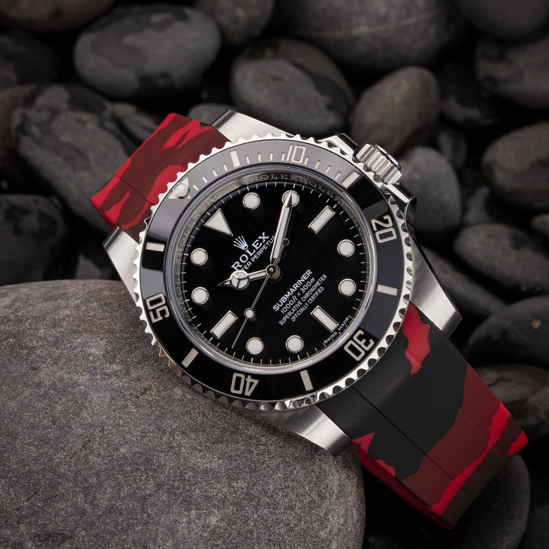 rolex with rubber