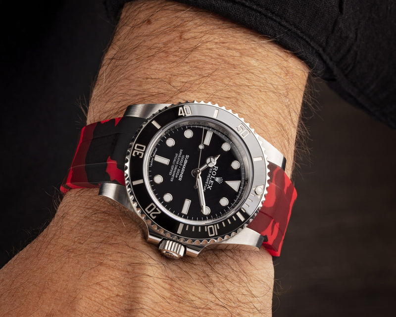 ROLEX SUBMARINER STRAP - RED CAMO 