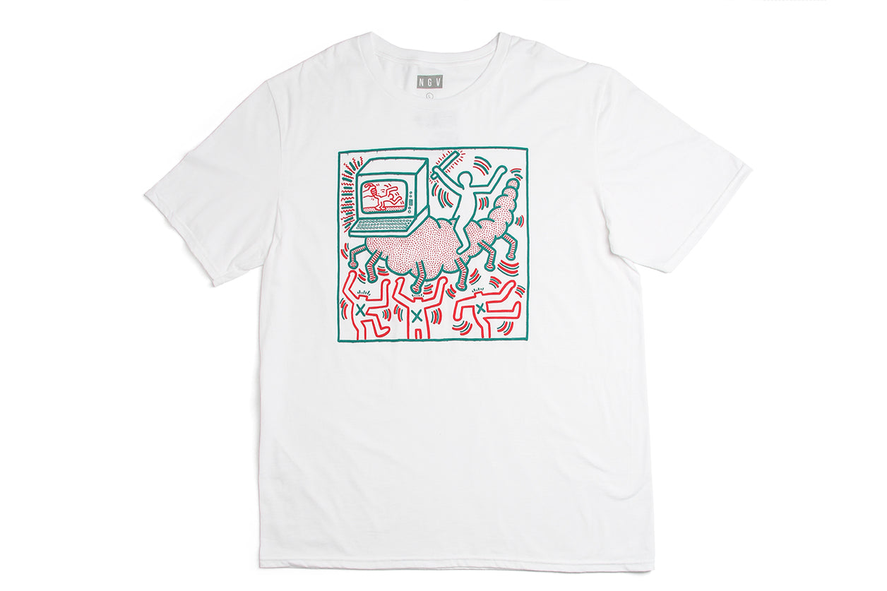 T-Shirt White Keith Haring – NGV design 
