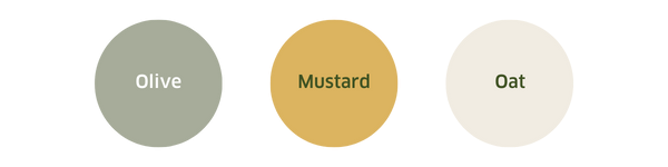 Olive, mustard, oat