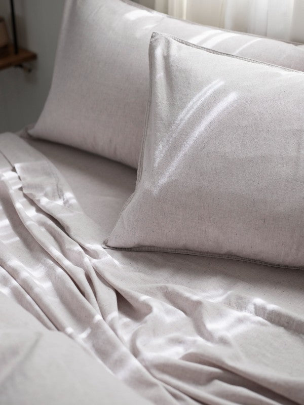 Melaleuca Natural - Recycled Cotton Bed Sheets-Bed Linen - Cotton-Sheets on the Line