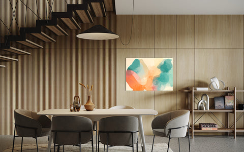 Abstract Wall art in Kitchen