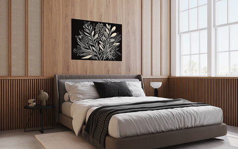 Botanical Wall Art in Bedroom