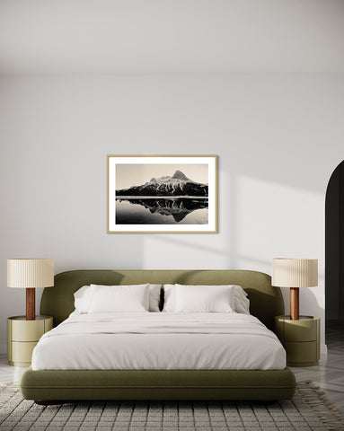 What wall art for bedroom? Mountainscape