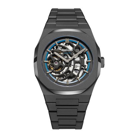 D1 Milano Skeleton Sandblast Blue Watch