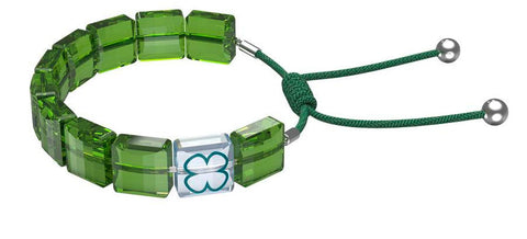 Swarovski Letra Green Clover Bracelet