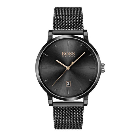 BOSS Gents Confidence Black Steel Watch