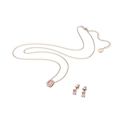 Swarovski Millenia Pink Necklace Earrings Set
