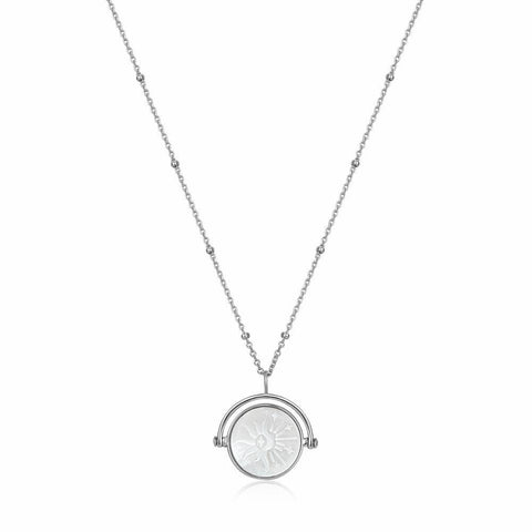 Ania Haie Sunbeam Emblem Silver Necklace