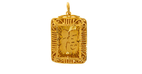 Pre-Owned 999 Gold Chinese Luck Symbol Pendant