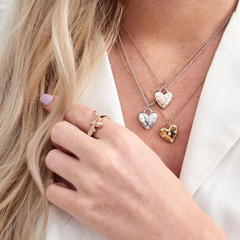 Heart necklaces