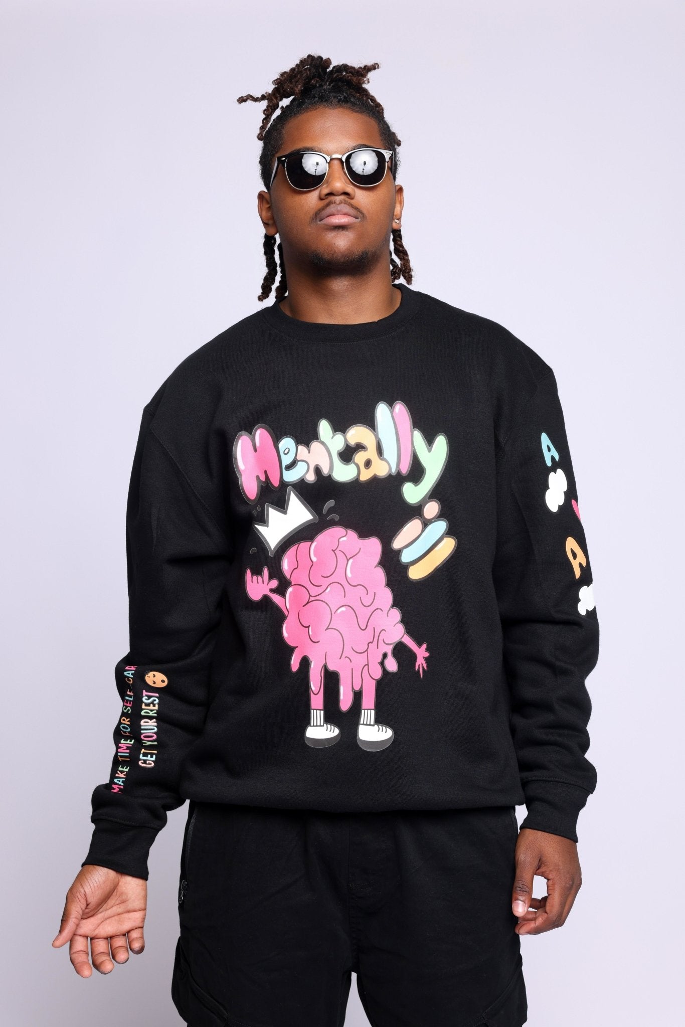 Long sleeve mentally ill crewneck sweater – STASHAS