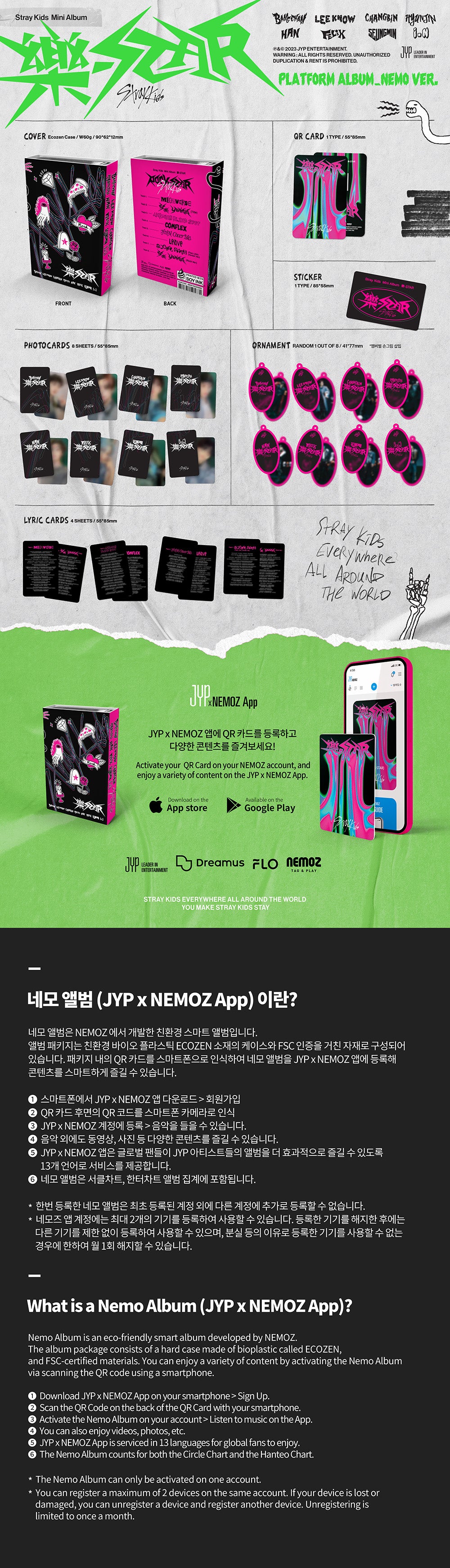 Stray Kids Mini Album ROCK-STAR [PLATFORM ALBUM_NEMO VER