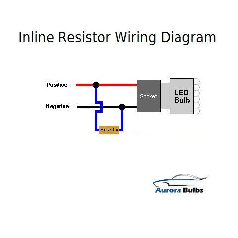 25W LED CANBUS Warning Error Free Load Resistor Kit ... 194 led wiring harness 